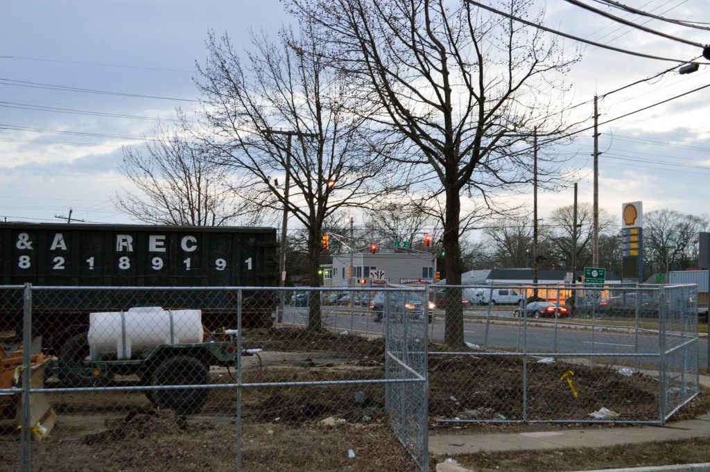 The site where a QuickChek convenience store and gas station is planned at Fischer Blvd. and Route 37, Toms River. (Photo: Daniel Nee)