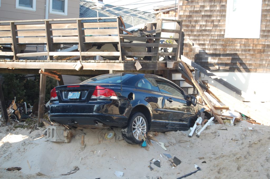 Damage from Superstorm Sandy in Normandy Beach, Nov. 2012. (Photo: Daniel Nee)
