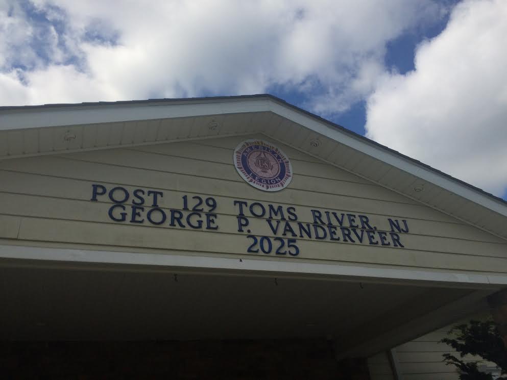 Toms River's American Legion post, named for George P. Vanderveer. (Photo: Catherine Galioto)