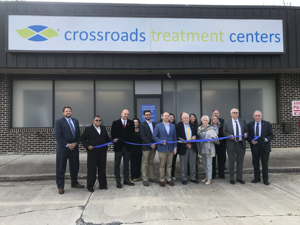 Officials attend the opening ceremony for Crossroads Treatment Centers in Toms River. (Photo: Daniel Nee)