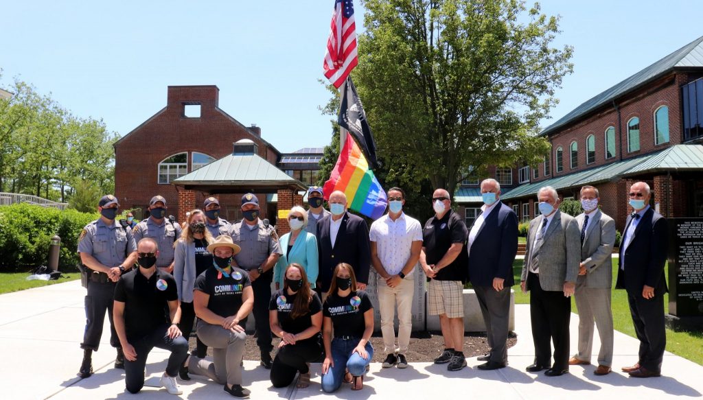 Pride Flag Raising, June 2020. (Photo: Evan Phalon)