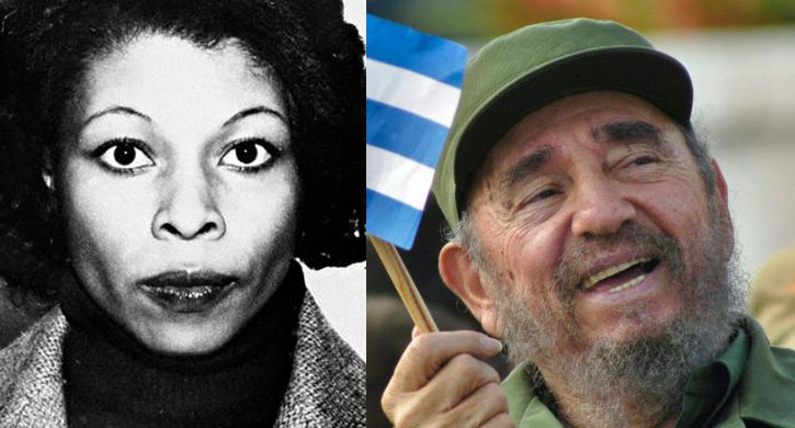 Joanne Chesimard and Fidel Castro (File Photos)