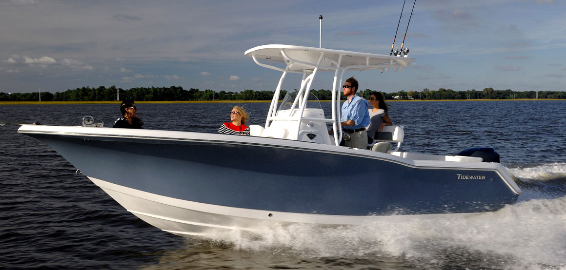 A Tidewater center console boat. (Credit: Tidewater)