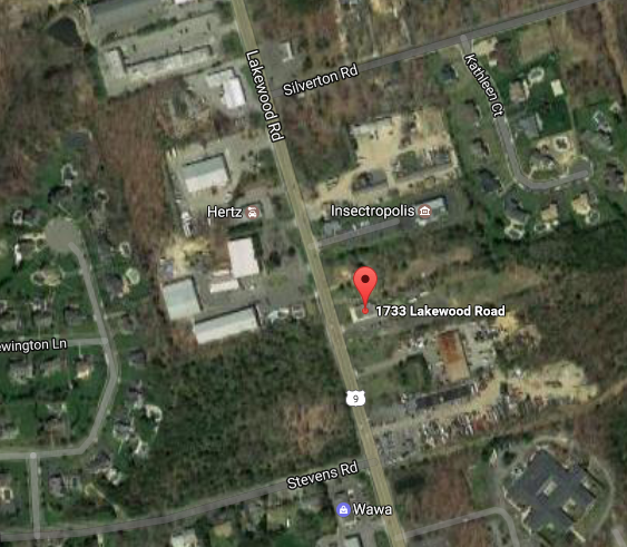 The site of a proposed mosque and religious school in Toms River. (Credit: Google Maps)