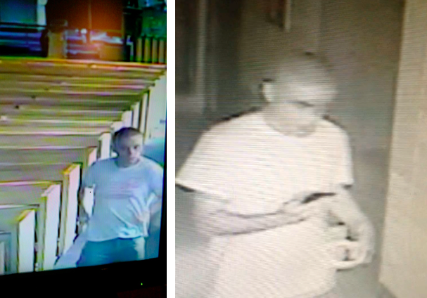 The man suspected of stealing from a church collection box. (Photo: TRPD)