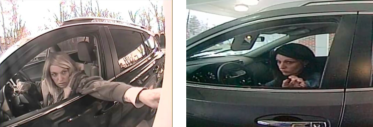 The suspect in a string of thefts, wearing different wigs. (Photo: TRPD)