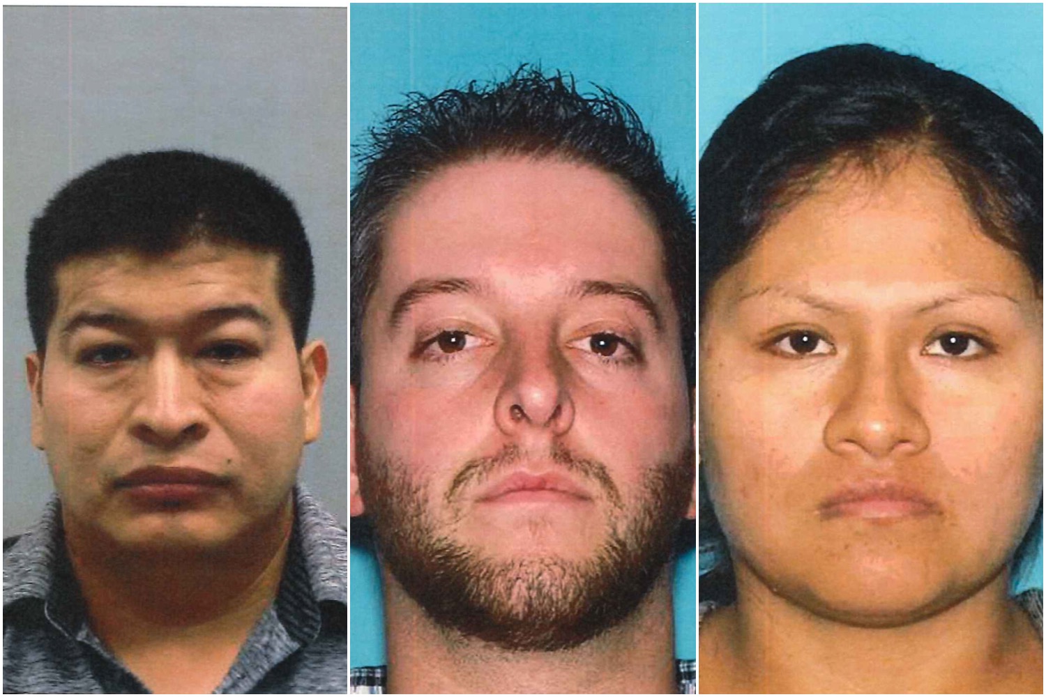 Three residents arrested in a South Toms River drug investigation, Feb. 2019. (Photo: OCPO)