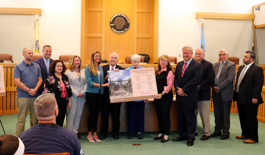 Members of the Toms River Historic Preservation Commission present the new interpretive signage to the Mayor and Governing Body during the June 11th Council meeting. (Photo:  Toms River Township)