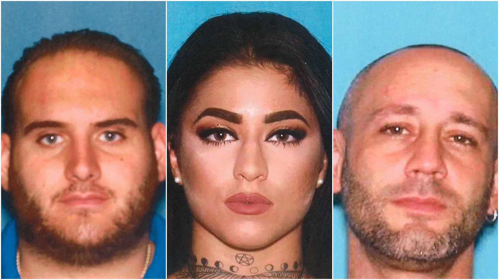 Suspects charged with dealing drugs in Ocean County. (From left: Galli, Humphreys and Vella.)