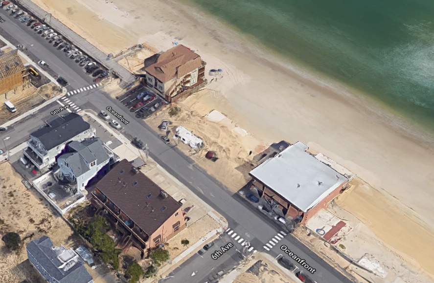 The location where six units will be rebuilt in Ortley Beach following Superstorm Sandy. (Credit: Google Maps)