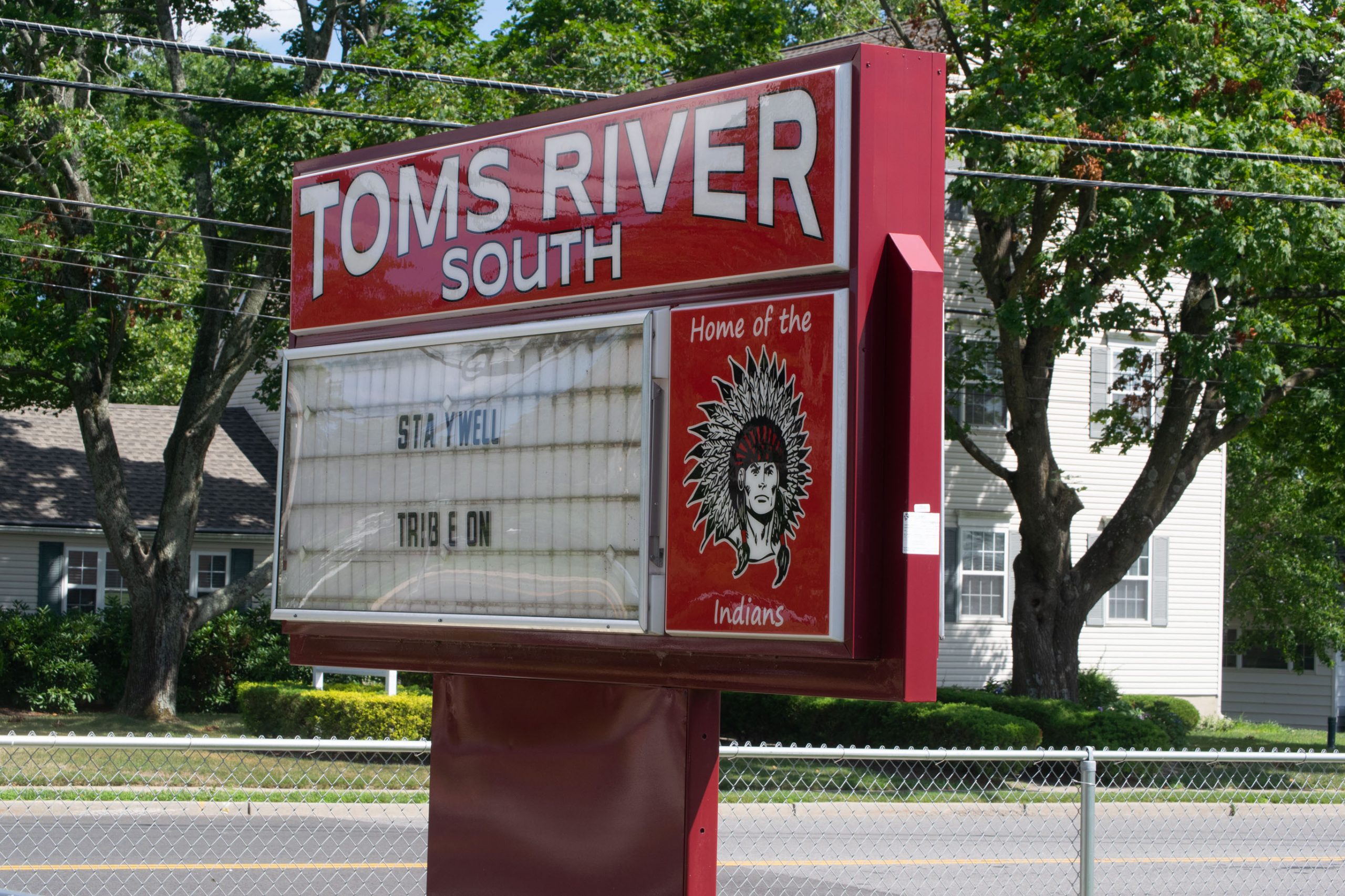 Toms River High School South Indians Sign. (Photo: Daniel Nee)