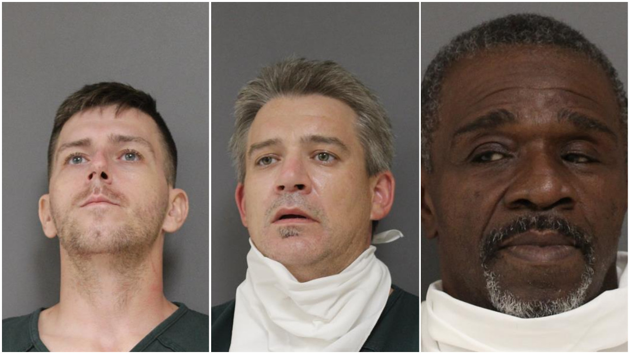 William Needham, Daniel Dornbierer and Ricky Galloway. (Photos: Ocean County Jail)