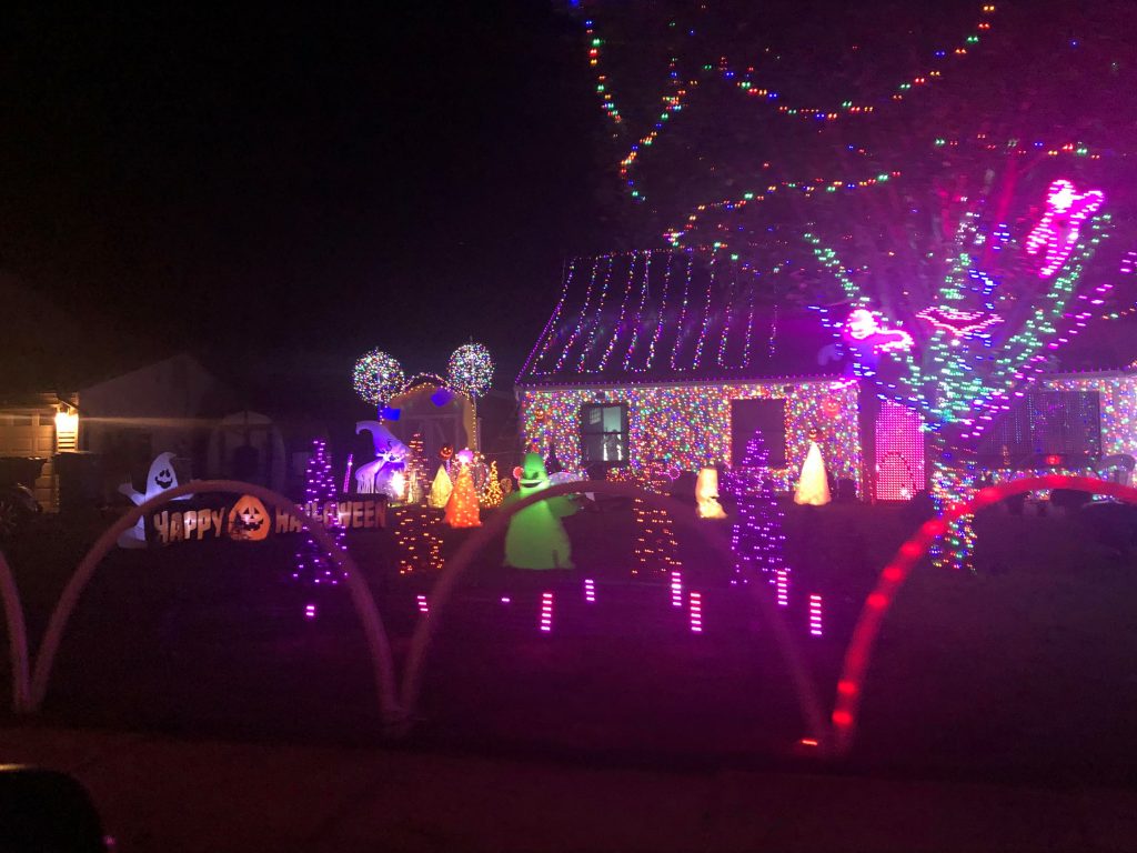 The home of the Ferone family in Toms River, known for stunning light displays. (Photo: George Galesky)