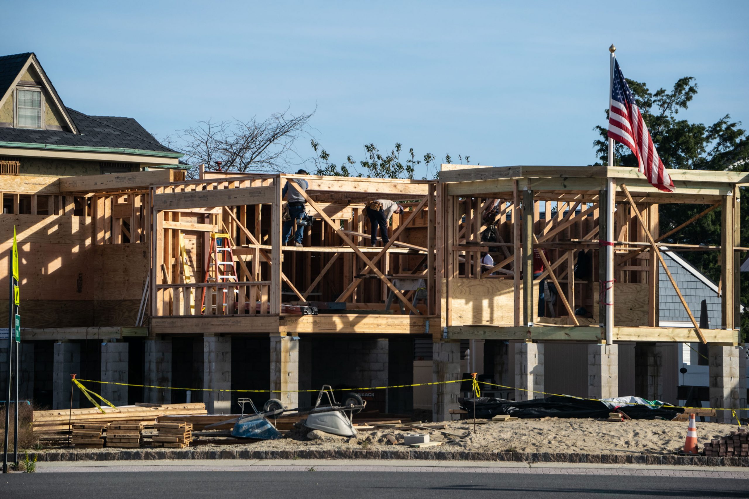 A new home being constructed in Ortley Beach, Oct. 2020. (Photo: Daniel Nee)