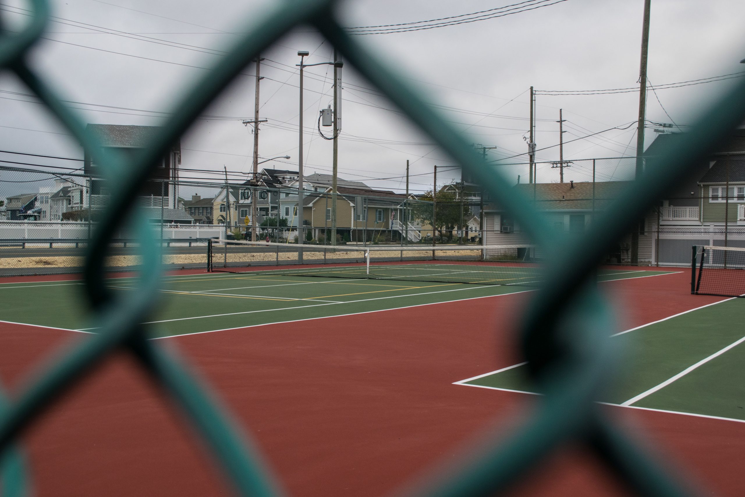 Tennis courts at Strickland Boulevard, Chadwick Beach. (Photo: Daniel Nee)