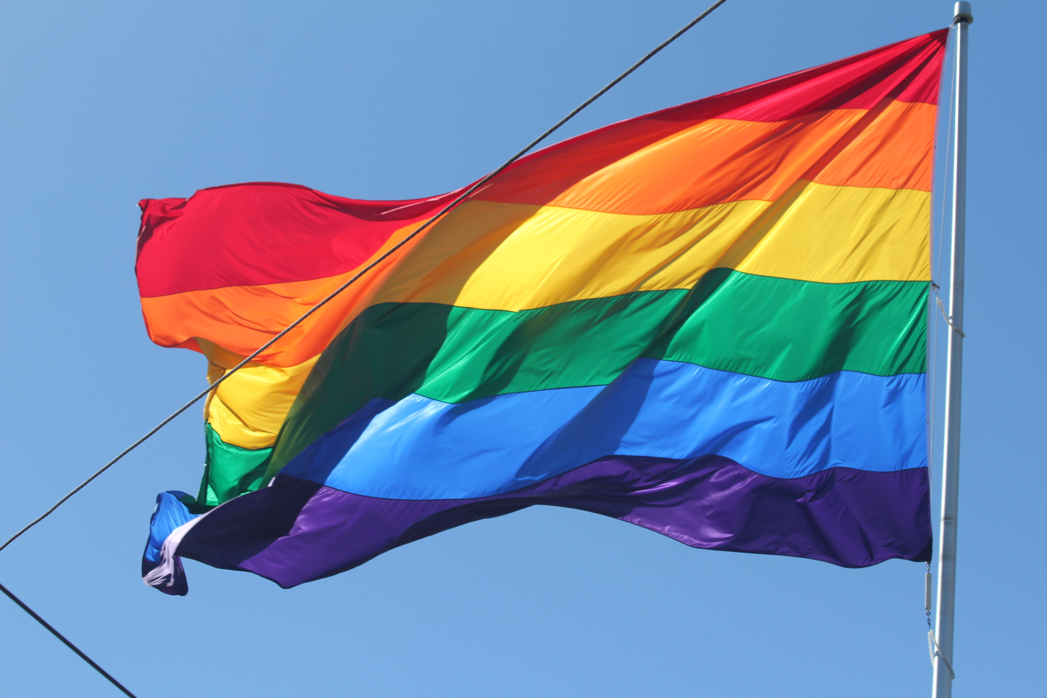 Rainbow pride flag. (Credit: Quinn Dombrowski/ Flickr)
