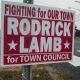 A campaign sign advertising the candidacy of Dan Rodrick and Justin Lamb for Toms River council. (Photo: Daniel Nee)