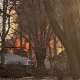 A fire on Monroe Avenue in Toms River, N.J., Feb. 28, 2022. (Credit: Jillian Apa Goodhew/ Facebook Post)