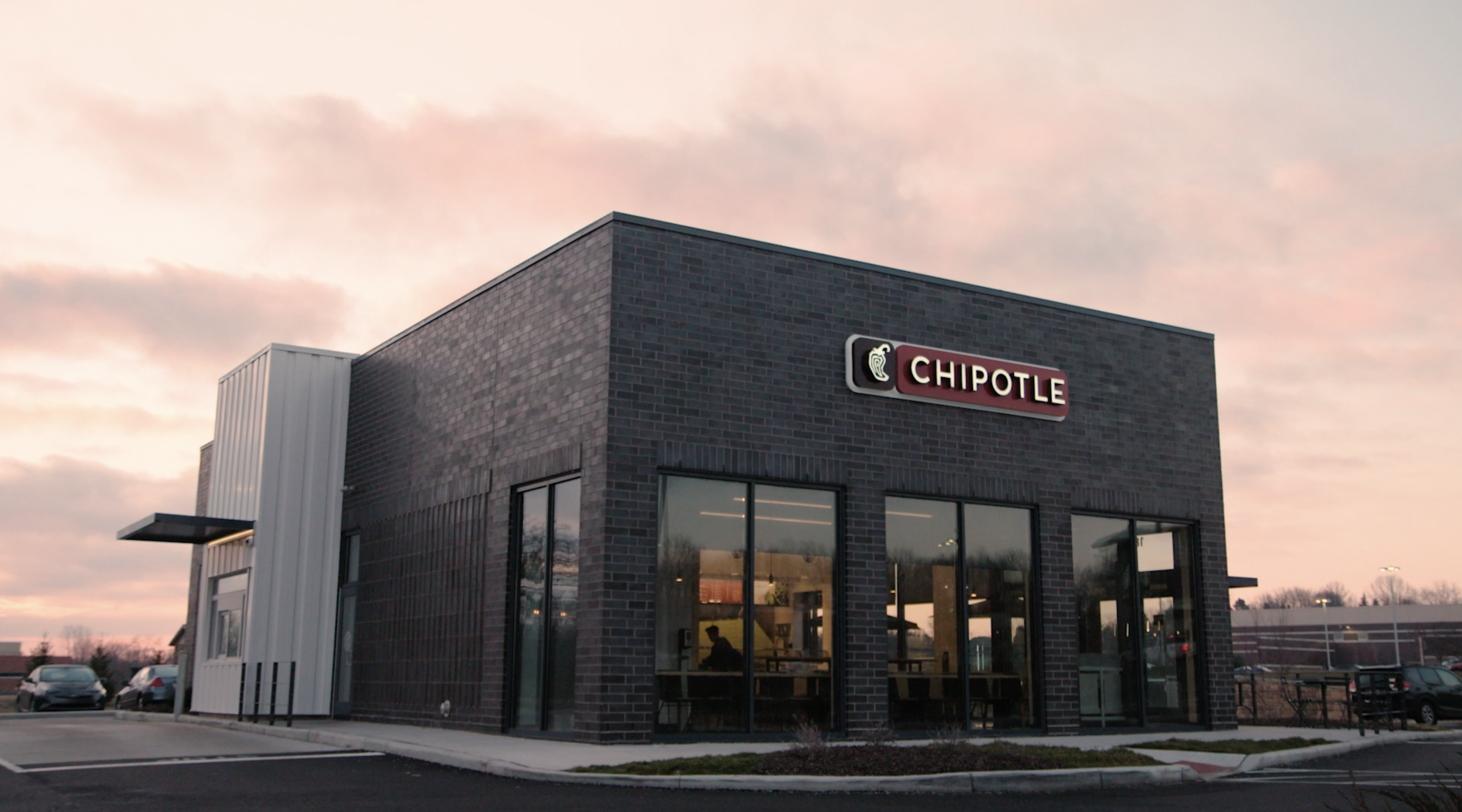 Chipotle's designs for new restaurants with drive-thru facilities. (Credit: Chipotle)