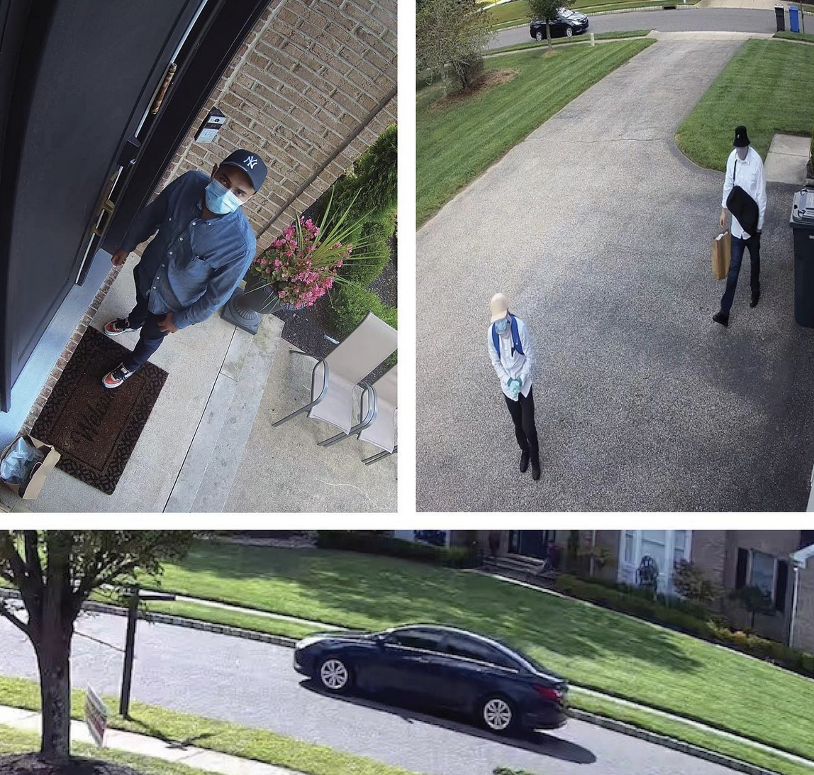 Surveillance photos released by police of a Fiddler's Run burglary in Toms River. (Photo: TRPD)