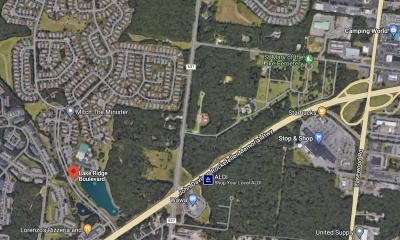 Property sought for rezoning in Toms River, from rural residential to commercial, near the Lake Ridge community. (Credit: Google Maps)