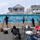 A mural designed by Toms River East students on a shipping container used for storage in Ortley Beach, May 2023. (Photo: Shorebeat)
