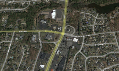 The intersection of Hooper Avenue and Kettle Creek/Church roads. (Credit: Google Maps)