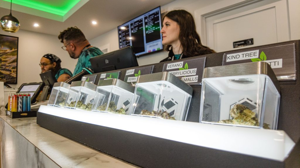 Ocean County's first recreational cannabis dispensary, The Social Leaf, July 2023. (Photo: Shorebeat)
