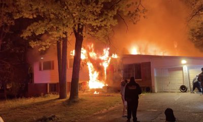 A fire at 419 Joe Parker Road, Lakewood. (Credit: Jersey Shore Fire Response/ YouTube/ Screenshot)