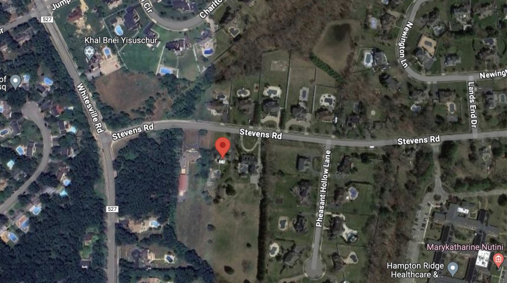 The property at 126 Stevens Road, Toms River, proposed for conversion to a house of worship. (Credit: Google Maps)